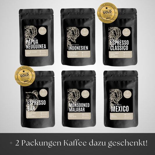 Espresso Entdecker Bundle + 2x gratis Kaffee