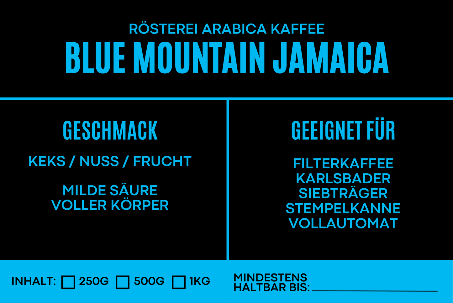 Jamaica Blue Mountain Premium Kaffee