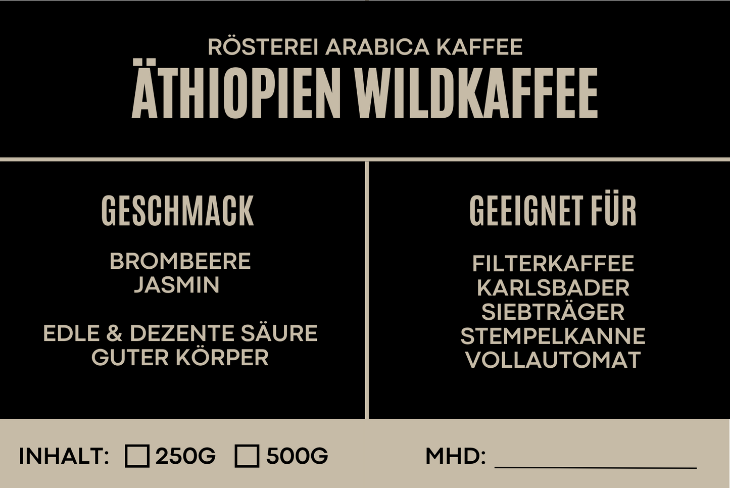 Äthiopien Wildkaffee