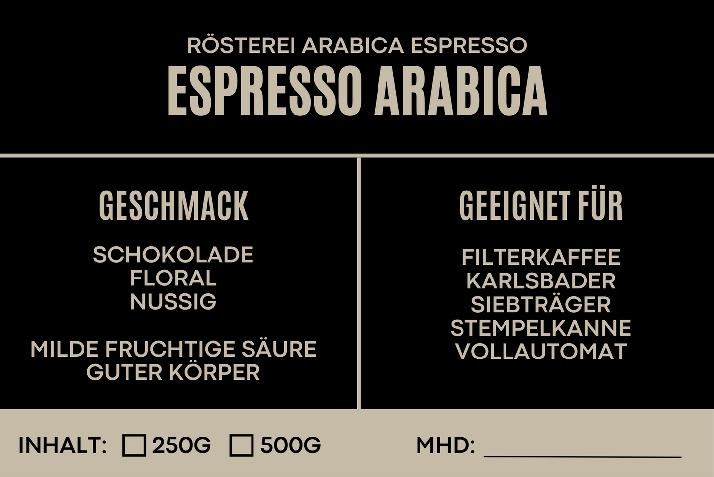 Espresso Arabica