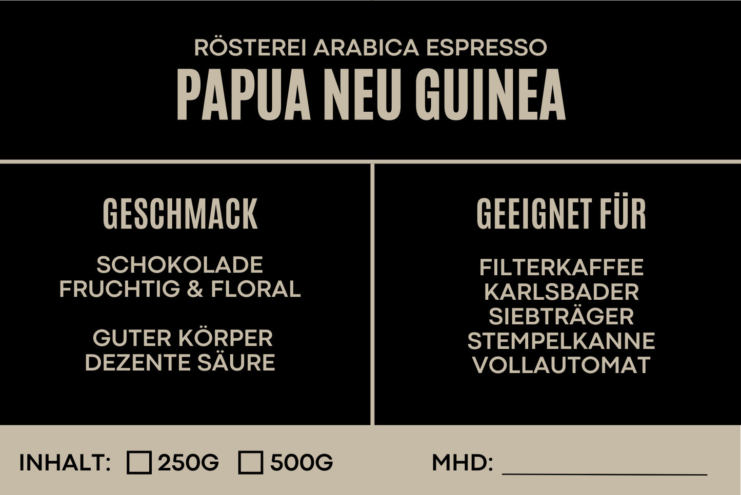 Papua New Guinea Espresso