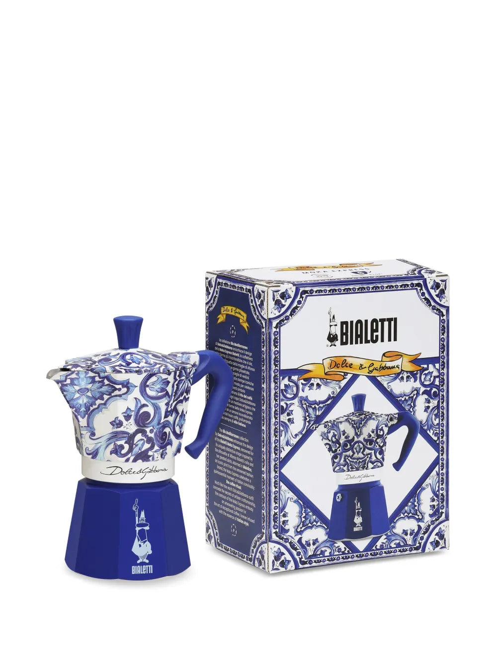 Dolce & Gabbana x Bialetti Moka Express Kaffeekocher blau