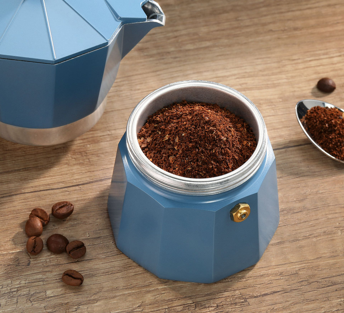 Espressokocher LEGNO 6Tassen  blu Cilio