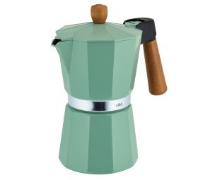 Espressokocher LEGNO 6Tassen menta