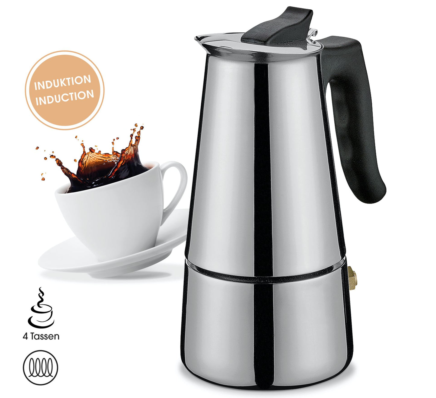 Cilio Espressokocher ADRIANA 4Tassen