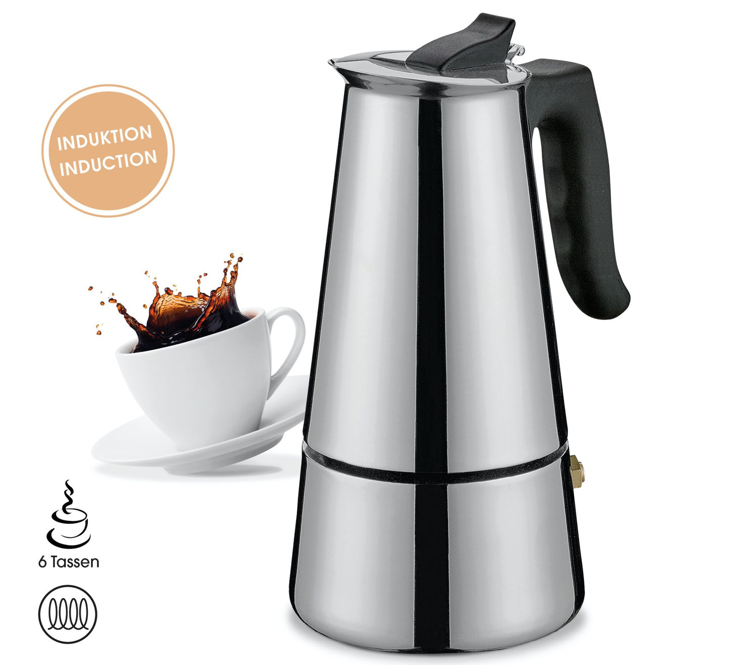 Cilio Espressokocher ADRIANA 6Tassen