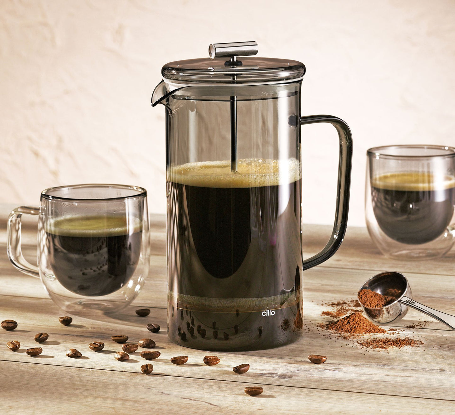 Cilio Kaffeebereiter VENETO 8T grau