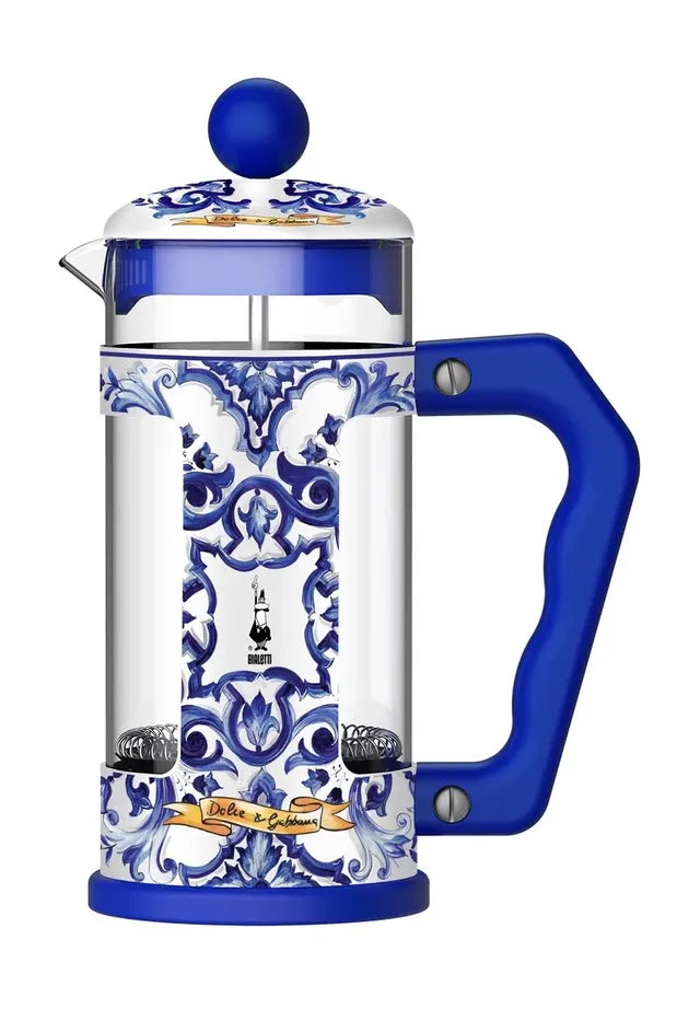 Bialetti Dolce&Gabbana French Press Preziosa blau 0,35 Liter Kaffee- und Teebereiter