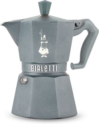 Bialetti Exclusive Moka Express Induktion grau, Espressokocher
