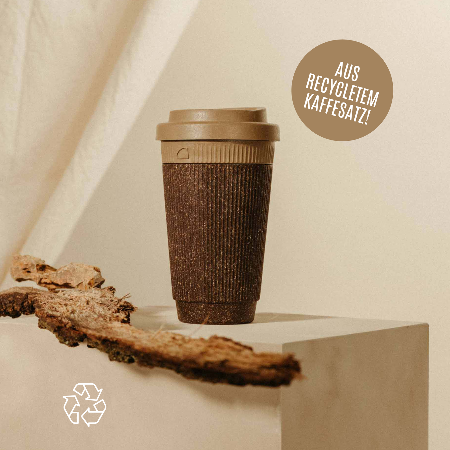 Weducer Cup - To-Go-Becher aus recyceltem Kaffeesatz