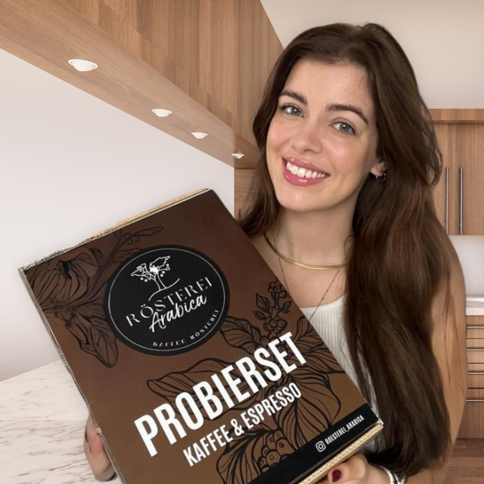 Geschenkset mit sechs unterschiedlichen Kaffeesorten im Probierset – perfekt als Geschenk für Kaffeeliebhaber.