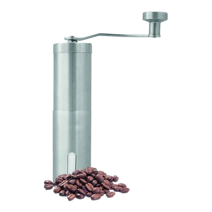 Monkano | Kaffemühle MONZA - Kaffeemühle aus Edelstahl und präzisem Kegelmahlwerk aus Industriekeramik