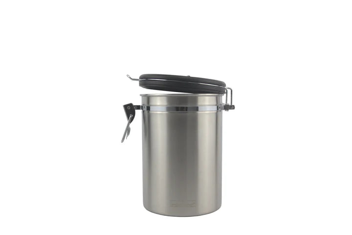 Monkano | Kaffeedose MONZA Edelstahl 304 mit integriertem Aroma-Ventil