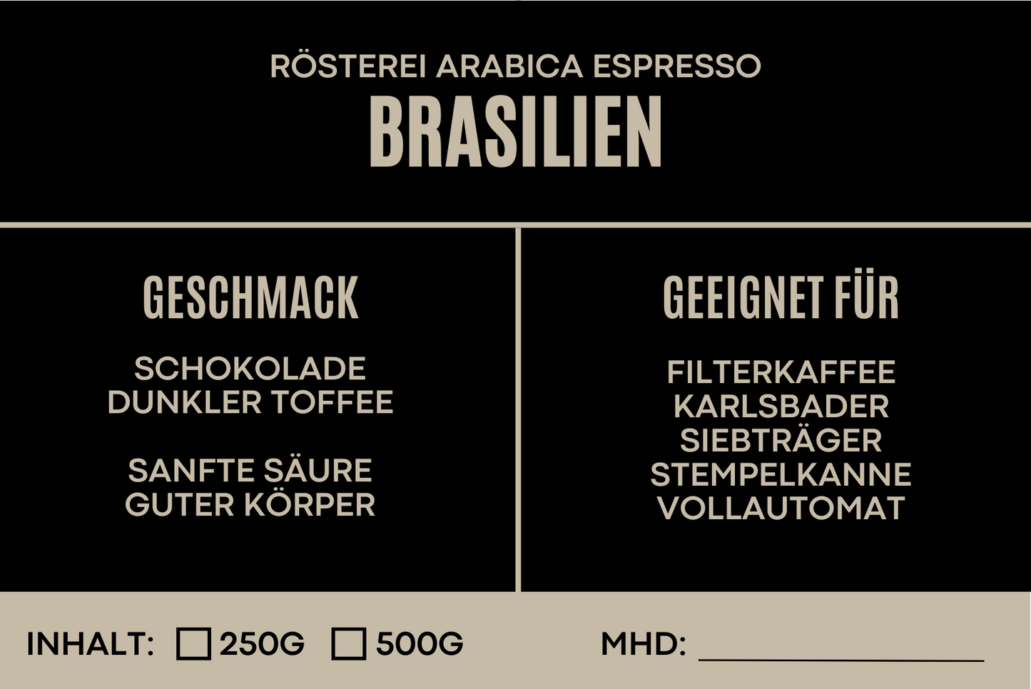 Espresso Brasilien