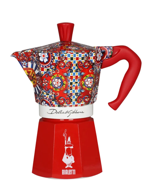 Dolce & Gabbana x Bialetti Moka Express Kaffeekocher rot