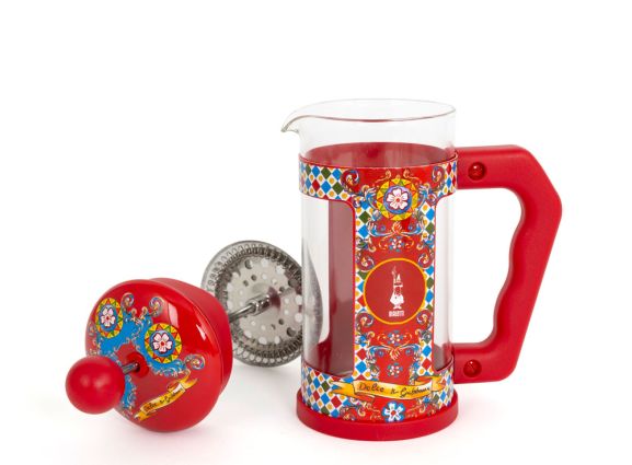 Bialetti Dolce&Gabbana French Press Preziosa rot  0,35 Liter Kaffee- und Teebereiter