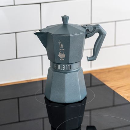 Bialetti Exclusive Moka Express Induktion grau, Espressokocher