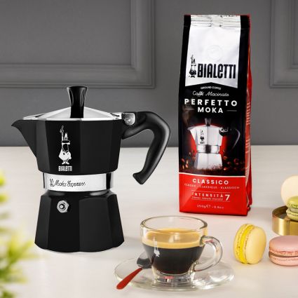Bialetti Moka Express Schwarz, Espressokocher